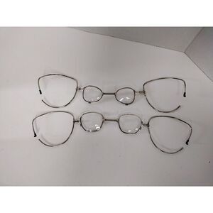 2~Gas Mask Respirator Insert Wrap Around Military Flexible Glasses Retro Vintage